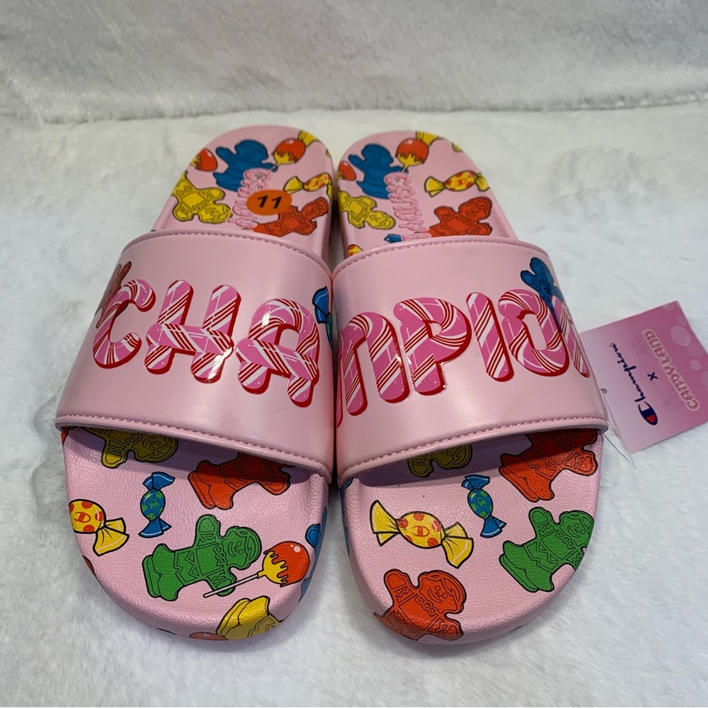 Champion IPO Jelly Candyland Pink Slide sandals Men’s size 11 NWT - Picture 4 of 12